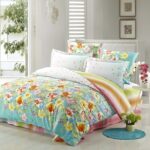 colorful satin bedding