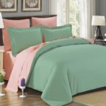 turquoise pink satin bedding