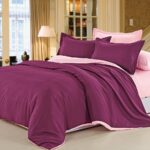 pink and lilac satin bedding