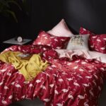 linge de lit en satin de soie