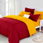 bed linen from colored satin