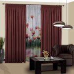 blackout curtains with tulle