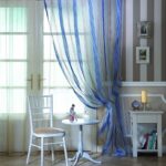 colored tulle blue