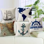 decorative pillow marine