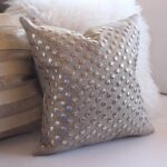 decorative pillow with beads