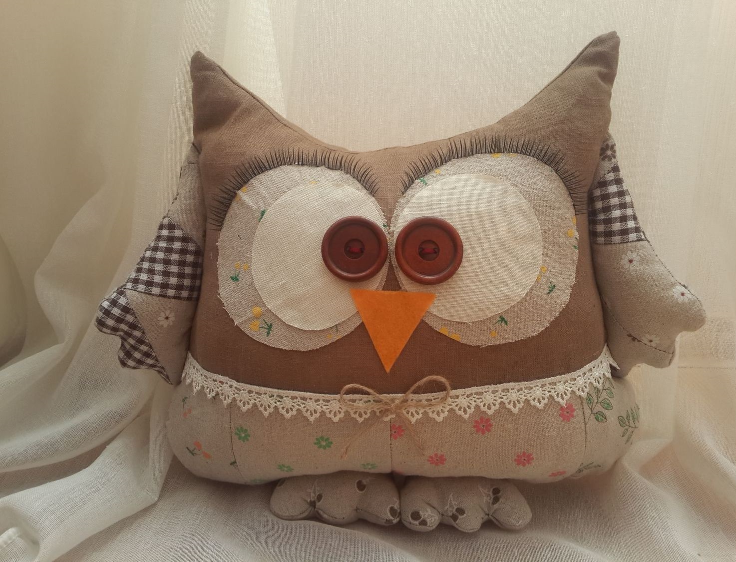 pillow owl decorative