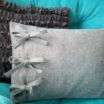 decorative pillow gray