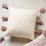 decorative pillow with tassels