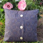 decorative pillow with buttons