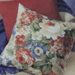 decorative pillow with flowers