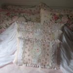 decorative pillow with small ruffles