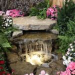 decorative waterfall straight