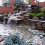 decorative multilevel waterfall