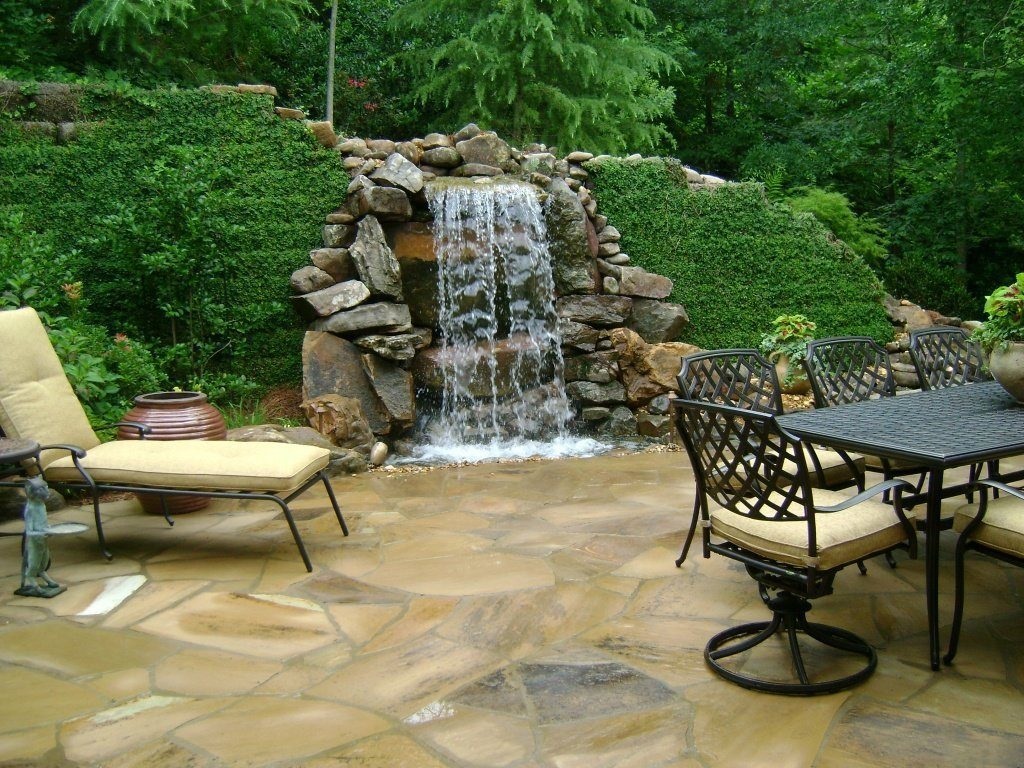 a place for a waterfall in the country