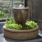 decorative waterfall in a vase