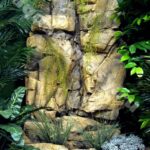 decorative waterfall in the rock