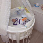 baby round bed transformer photo decor