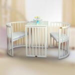 baby round bed transformer photo options