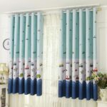 blue and blue curtains for a boy