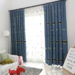 gray curtains for boy