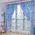 blue curtains for boy