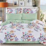 patterned satin bedding