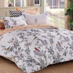 bird pattern satin bedding