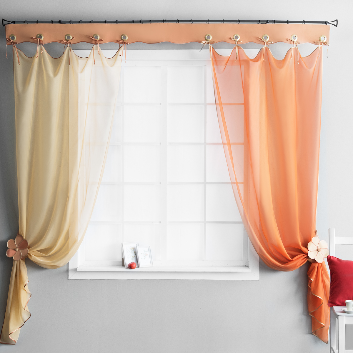 drawstring curtains for kitchen