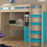 loft bed with work table design ideas