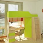 loft bed with work table photo options