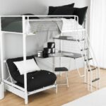 loft bed with work table types of design