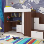 loft bed with work table design ideas