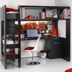 loft bed with work table interior ideas