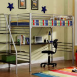 loft bed with work area decoration