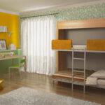 bunk bed yellow