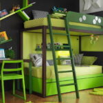 bunk bed transformer green