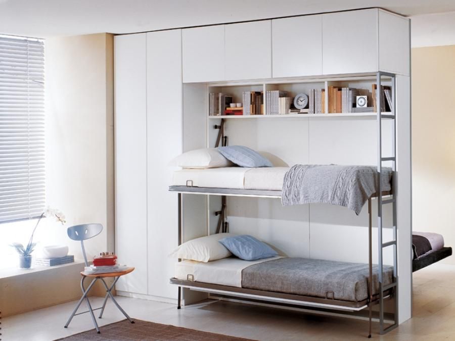 folding bed built in wardrobe design ideas