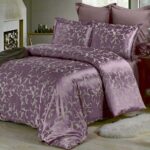 lilac purple satin bedding