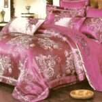 mauve satin bedding