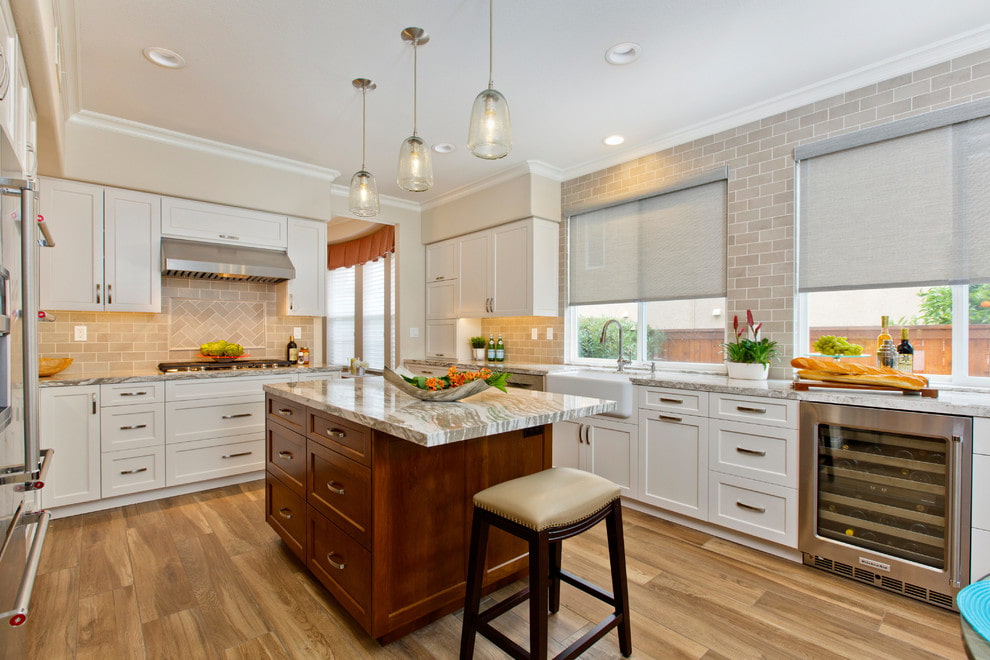 roller blinds in the kitchen