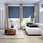 roller blinds with curtains