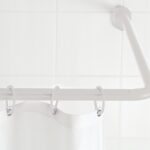 bathroom curtain rod design ideas