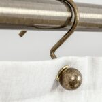 rod for curtains in bathroom decor