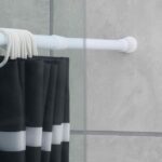 bathroom curtain rod decoration ideas