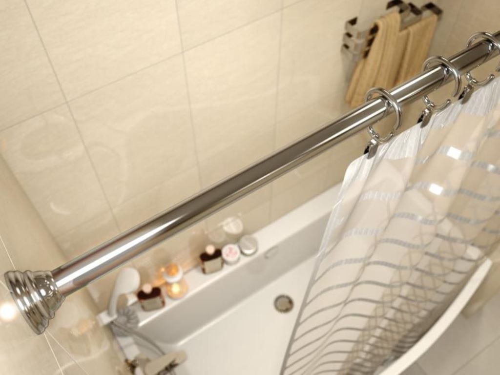 curtain rod for bathroom decoration