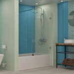 curtain for bathroom glass photo decor