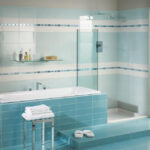 glass bathroom curtain photo design