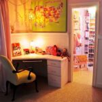 curtains made of beads on the door in the nursery