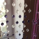 beaded curtains purple