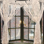 macrame curtains photo decor